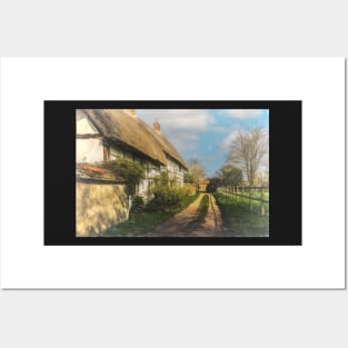 Thatched Cottages In Blewbury Posters and Art